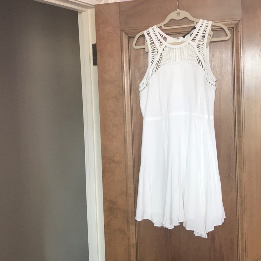White cutout dress